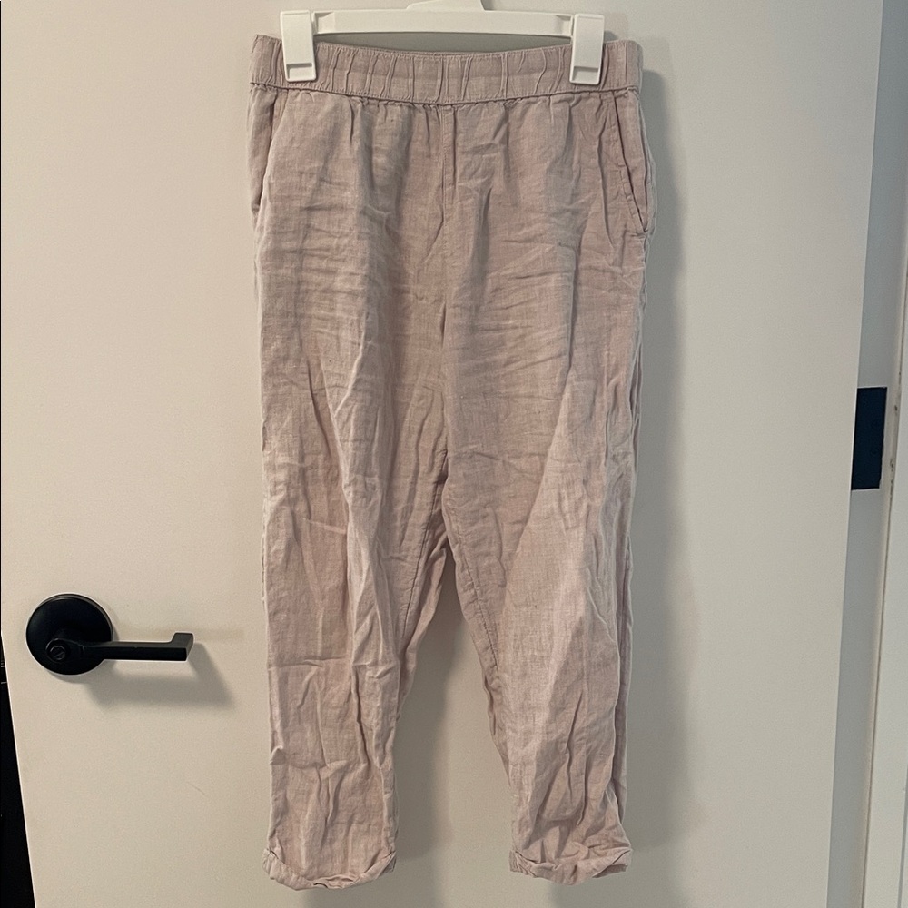100% Linen Casual Pants